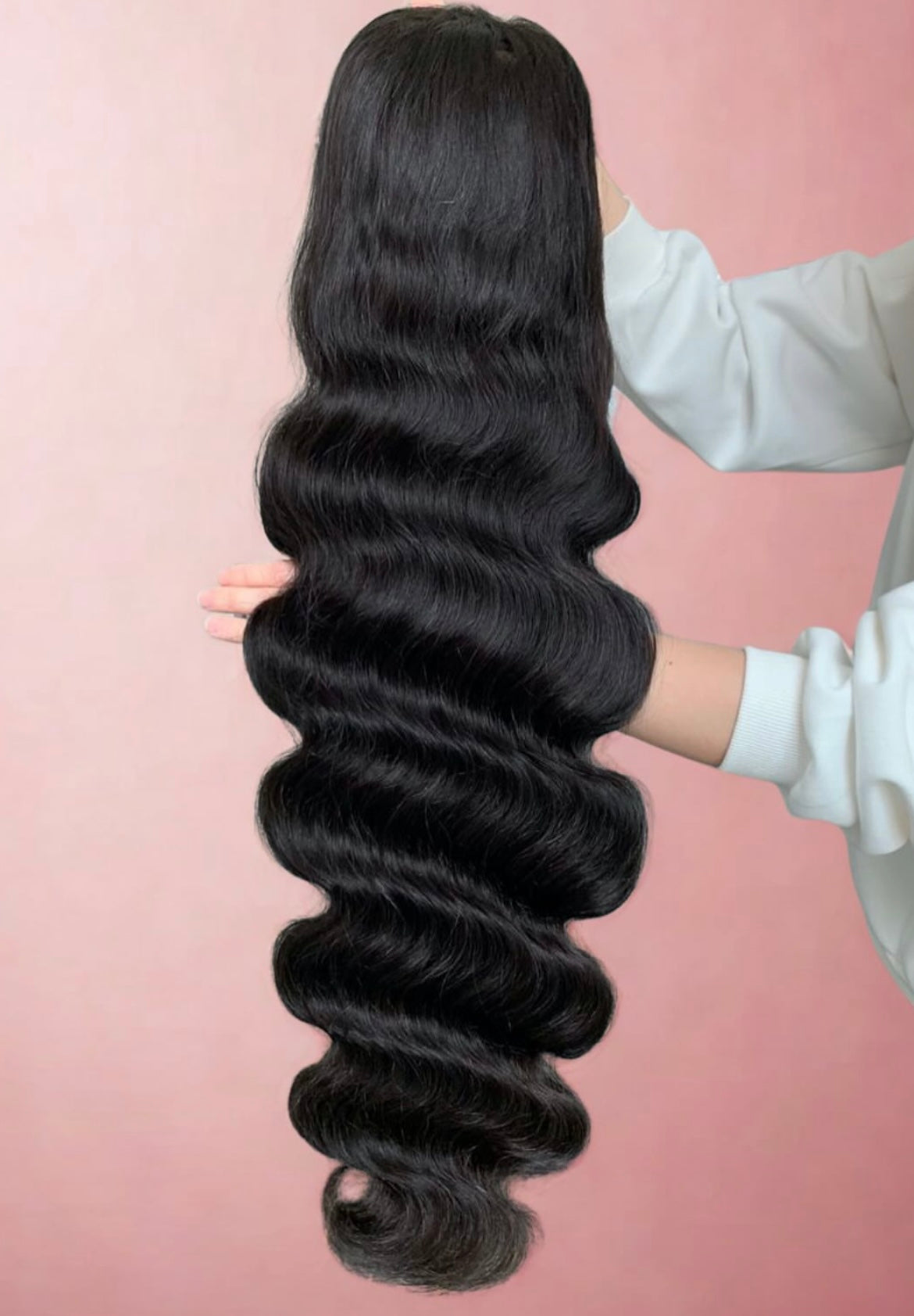 Body Wave Black Lace Front Wig – 100% Human Hair