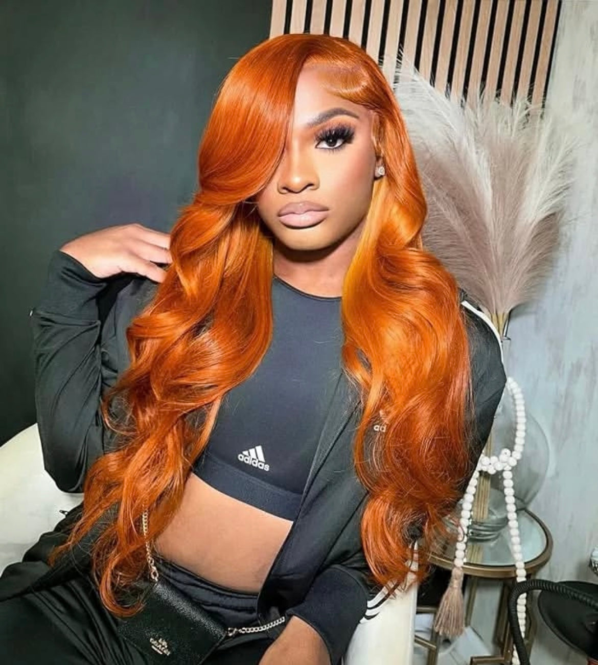 Ginger Body Wave Lace Front Wig – 100% Human Hair