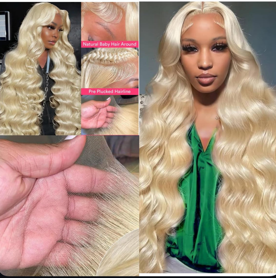 ✨ 613 Blonde Body Wave Lace Wig ✨